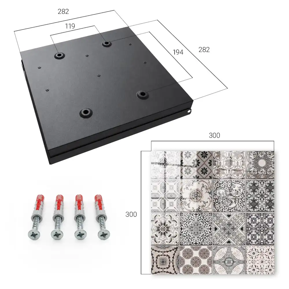Dulăpior pentru chei cu plăci decorative și modele unice