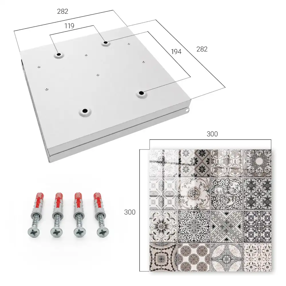Dulăpior pentru chei cu plăci decorative și modele unice