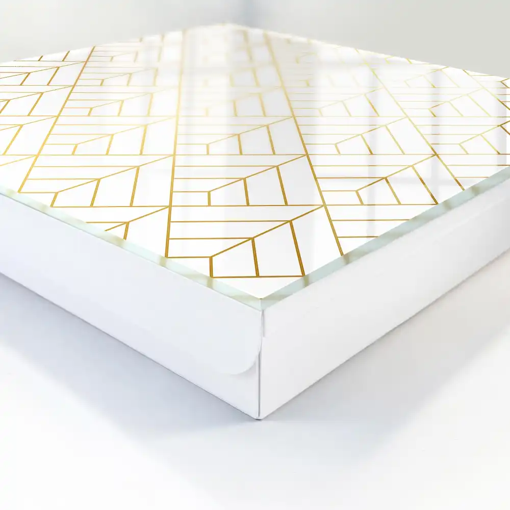 Suport pentru chei de perete cu design geometric modern și culori strălucitoare