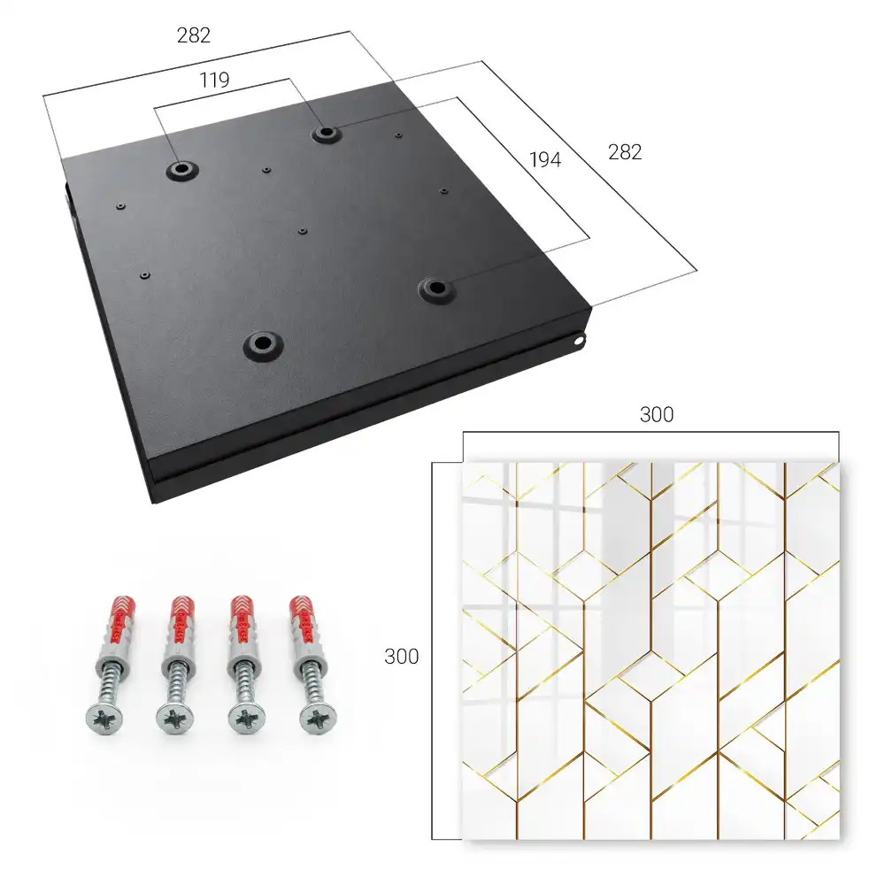 Dulapior pentru chei cu design geometric elegant