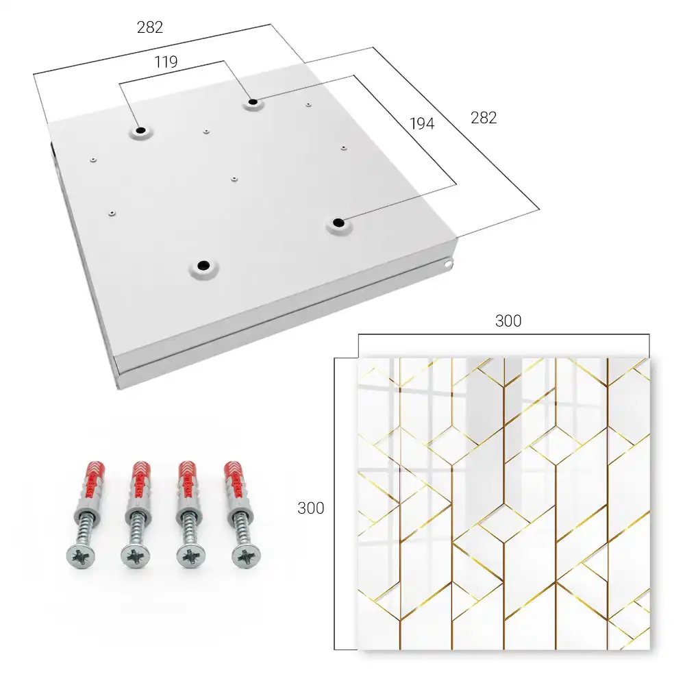 Dulapior pentru chei cu design geometric elegant