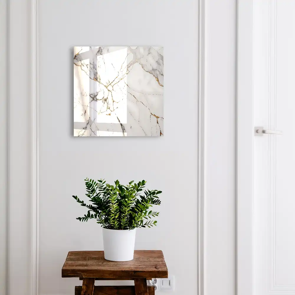Casetă pentru chei din marmură cu design elegant și aspect venos