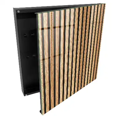 Dulapior pentru chei cu design elegant în dungi verticale