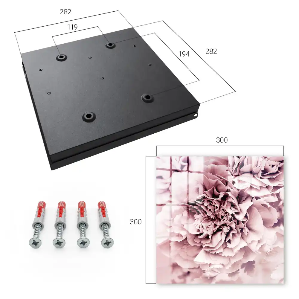 Dulapior pentru chei cu design floral roz delicat