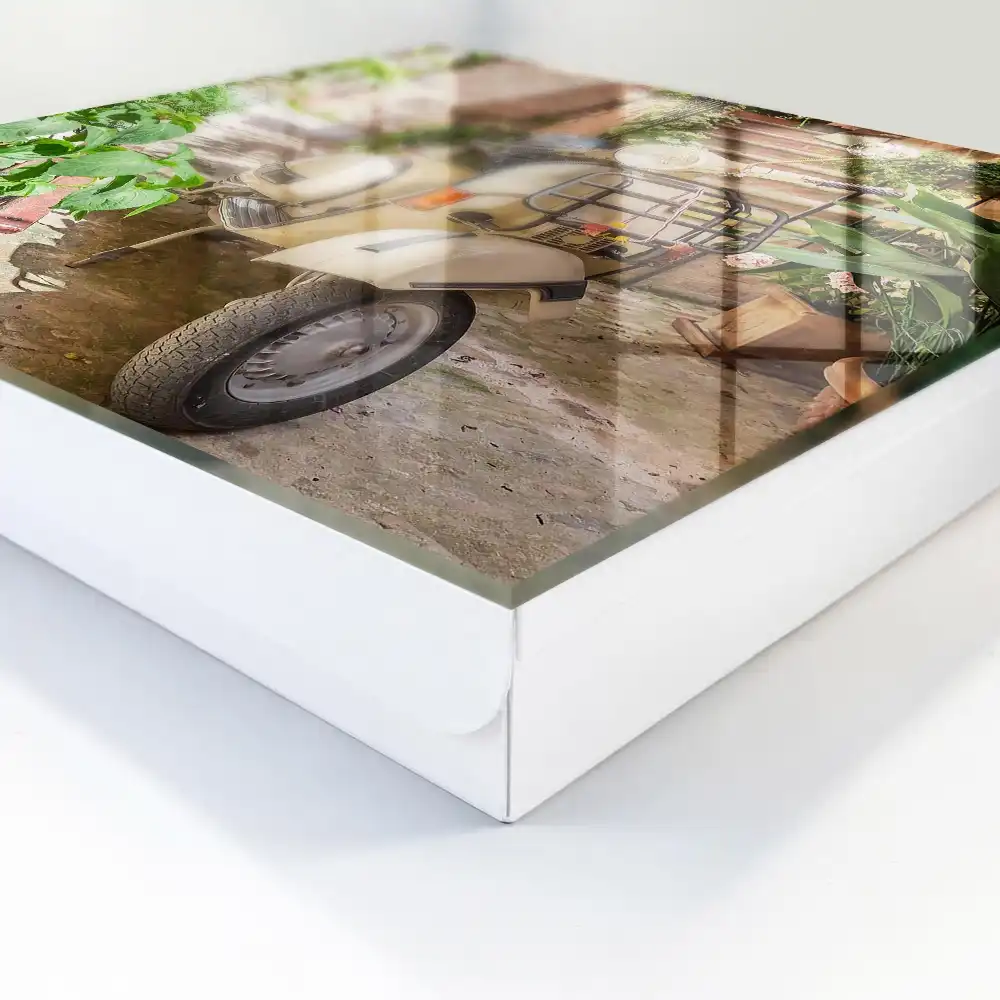 Casetă de chei pentru scuter clasic de stradă cu design verde