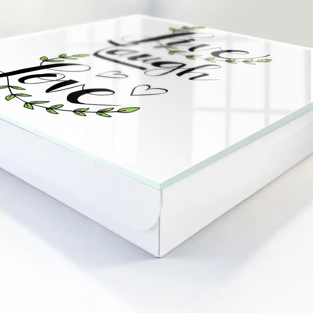 Dulapior pentru chei cu mesaje inspiraționale și design cu plante verzi