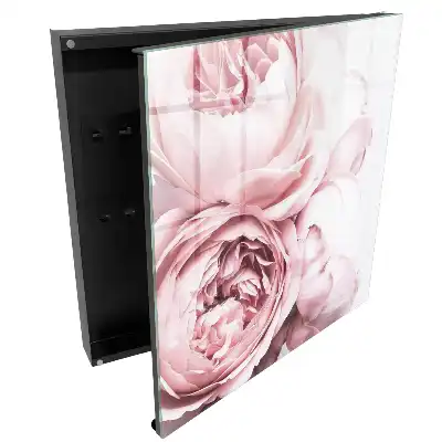 Dulapior pentru chei cu design floral roz elegant
