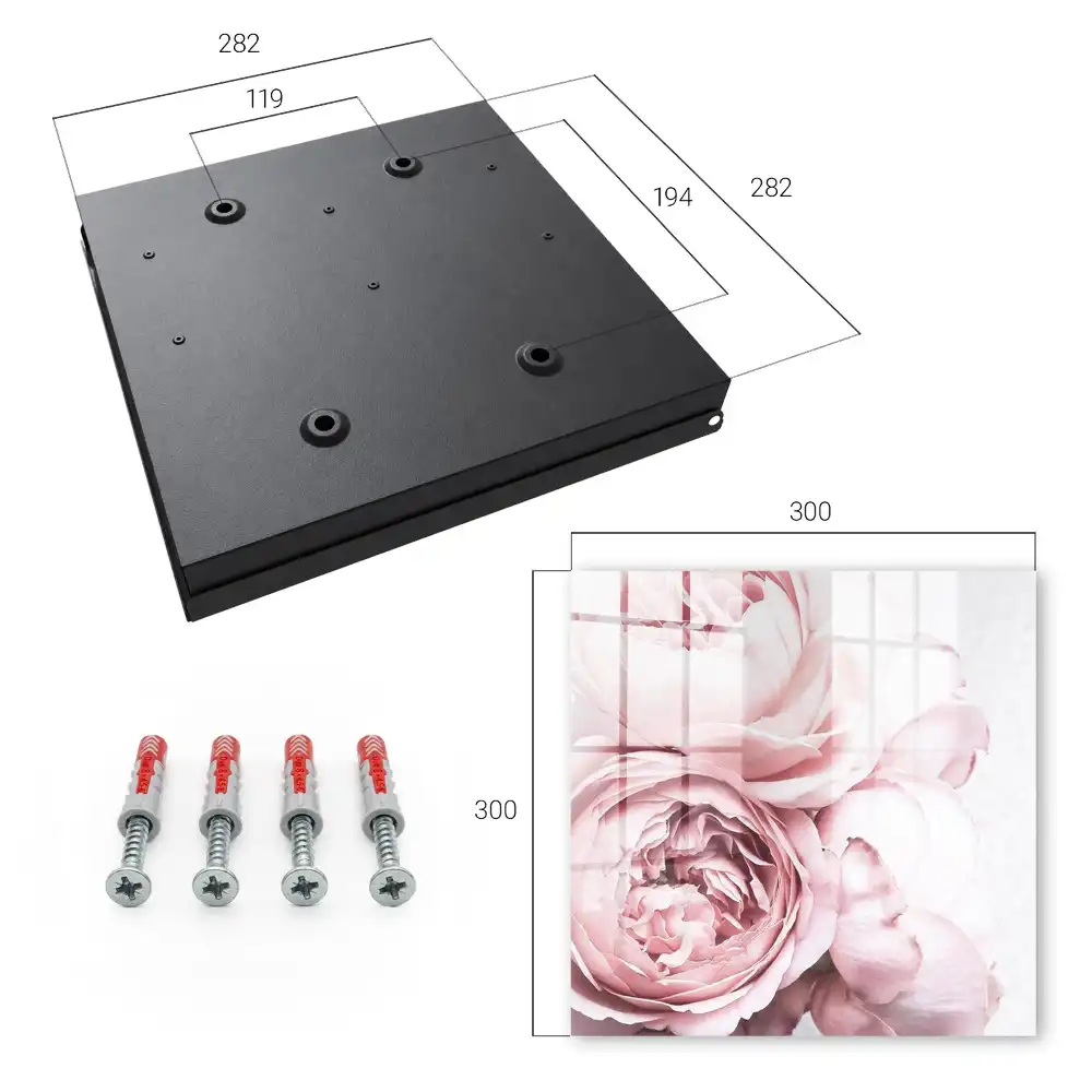 Dulapior pentru chei cu design floral roz elegant