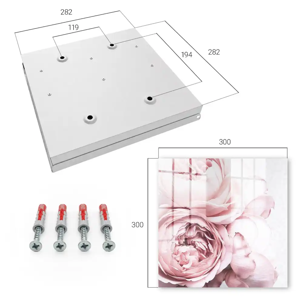 Dulapior pentru chei cu design floral roz elegant