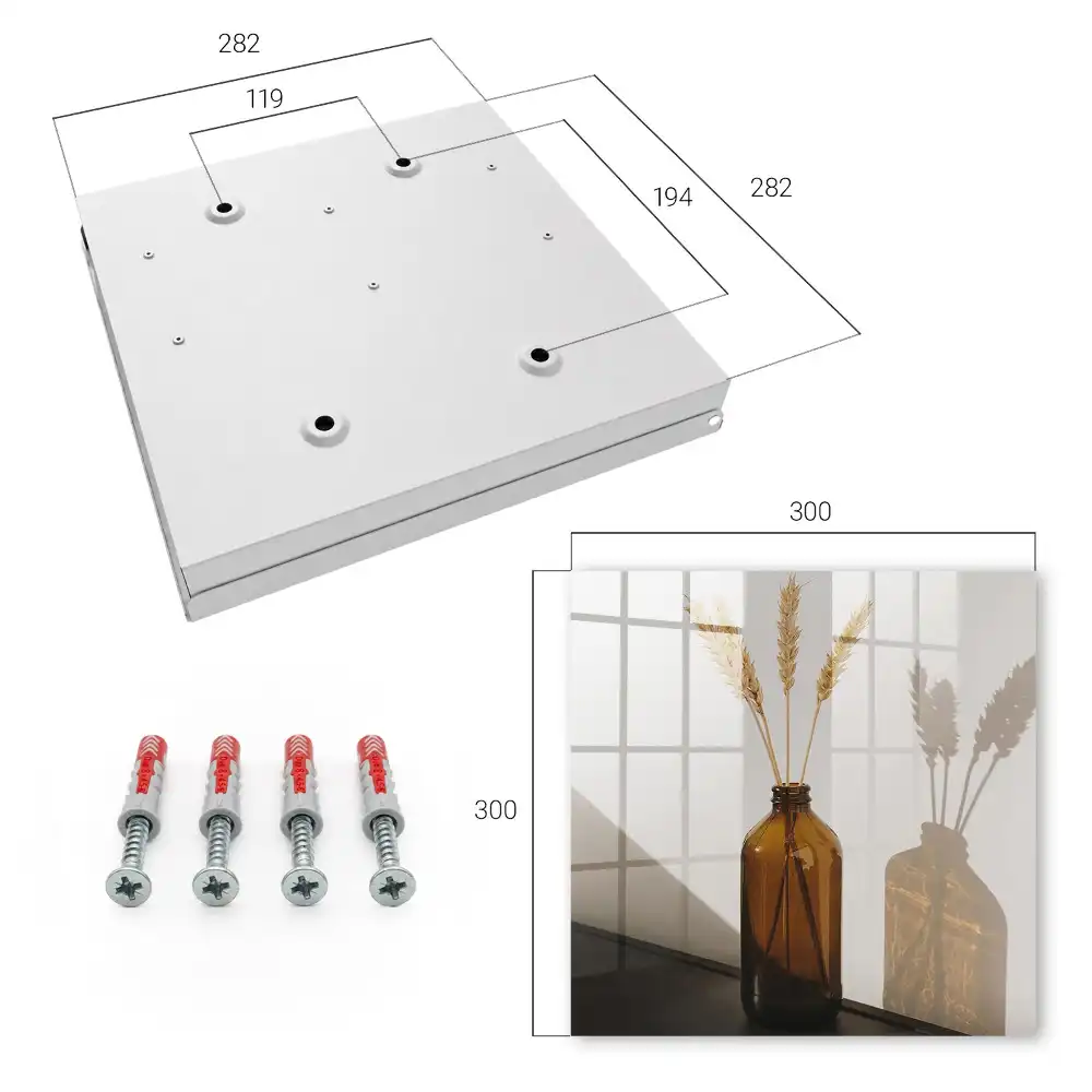 Dulapior pentru chei din sticlă cu design minimalist