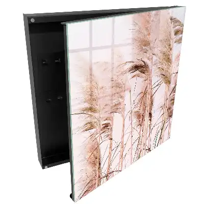 Dulap pentru chei cu design floral în lumină caldă