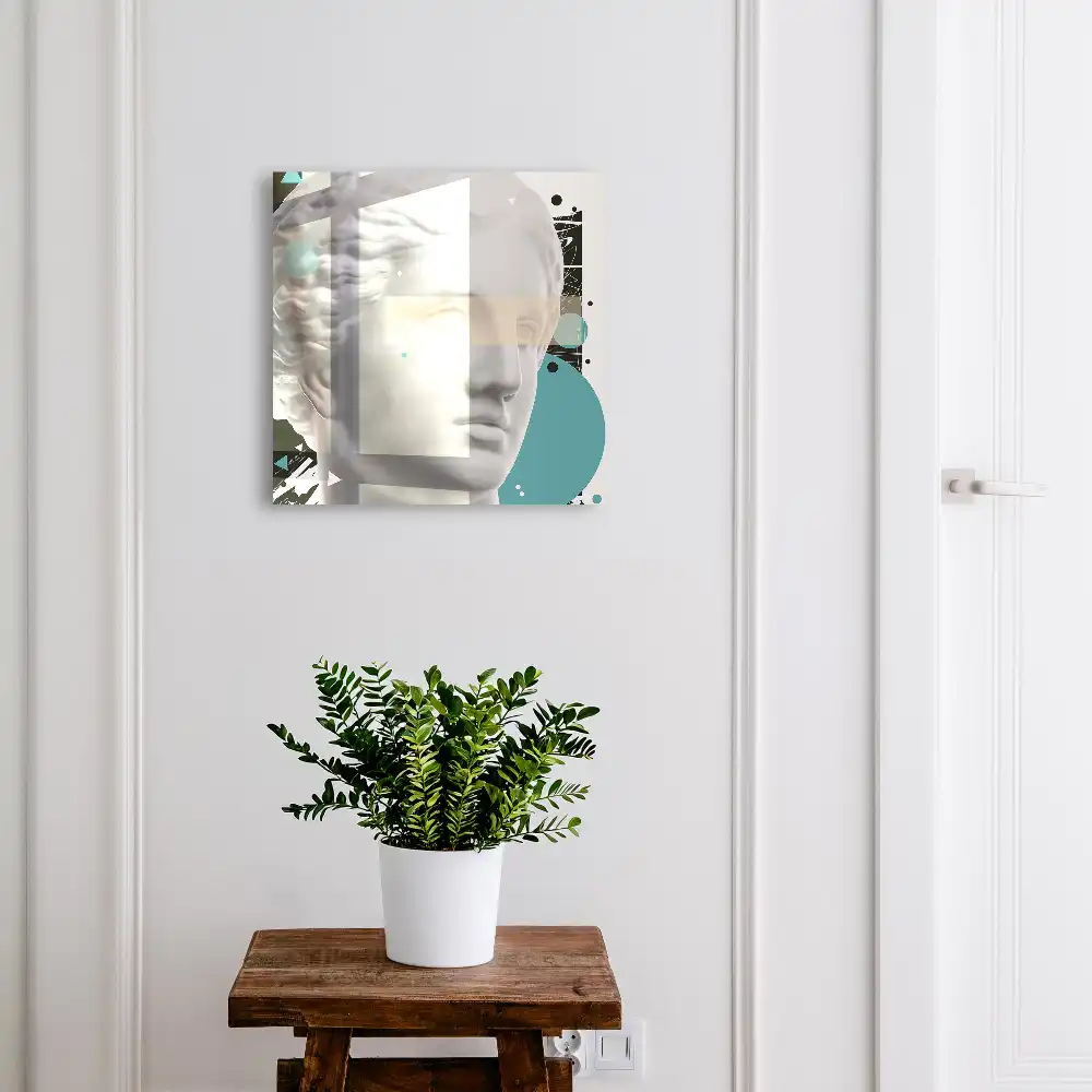 Suport de perete pentru chei cu design geometric elegant