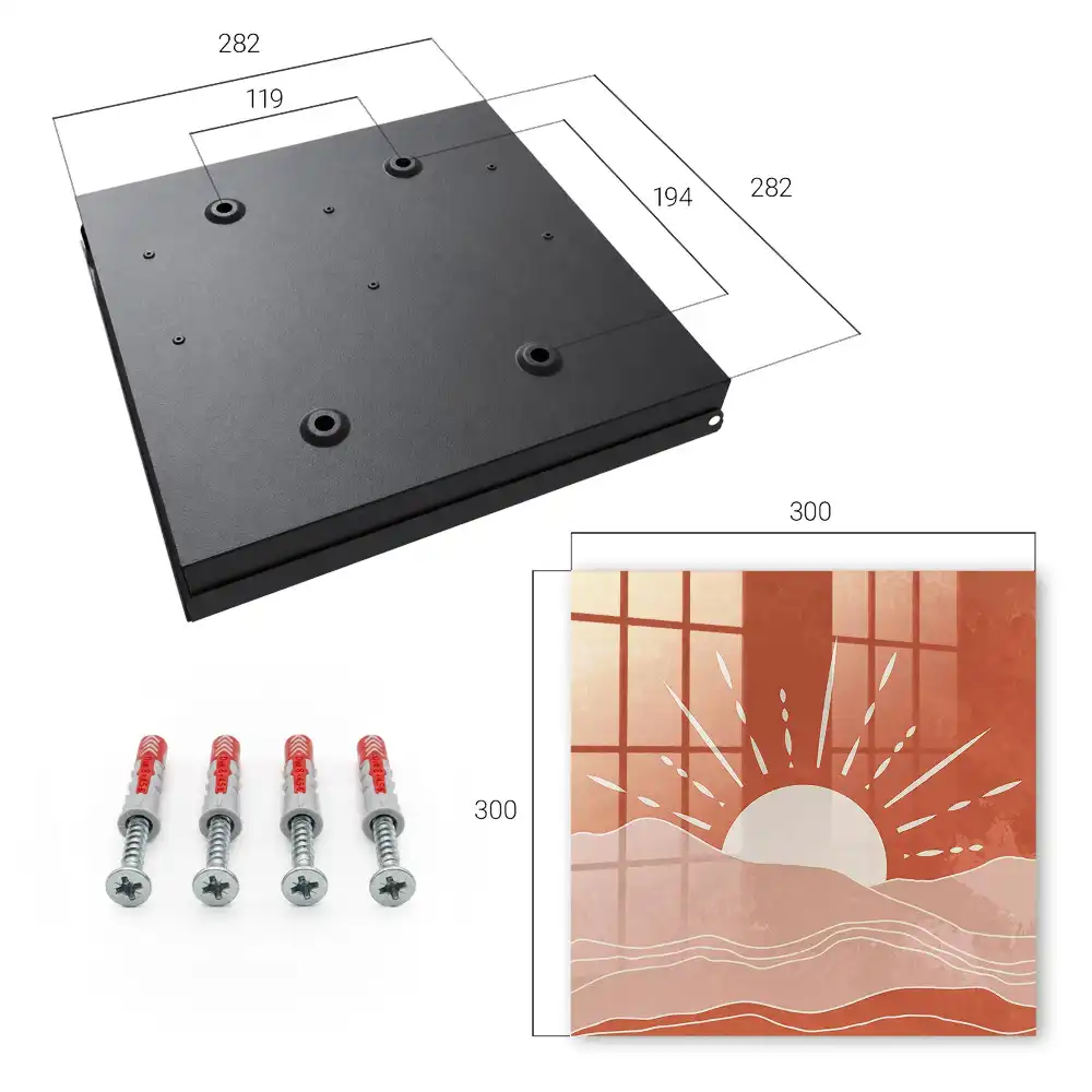 Suport pentru chei de perete Energie și Armonie cu design minimalist