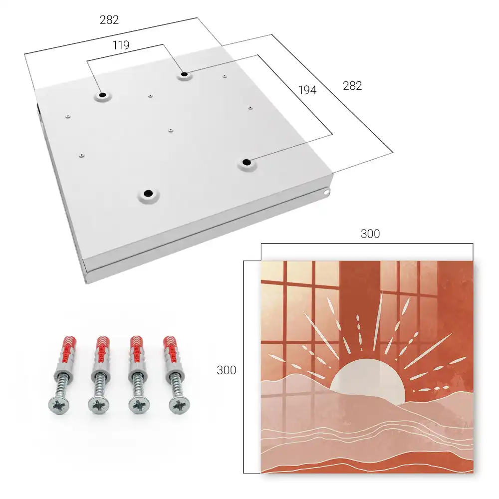Suport pentru chei de perete Energie și Armonie cu design minimalist