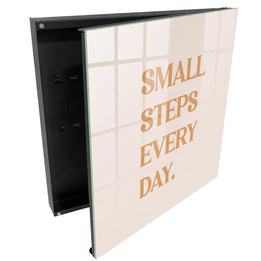Casetă pentru chei cu design elegant și mesaje motivaționale