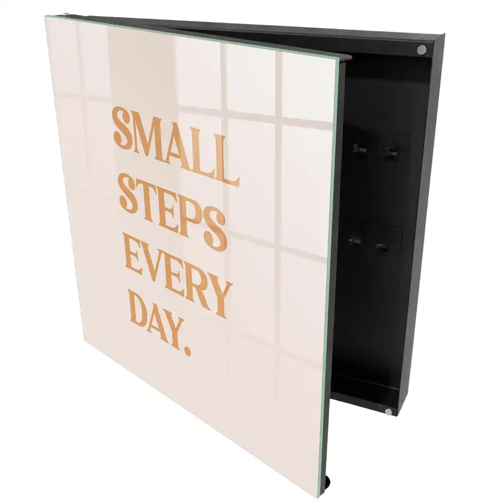 Casetă pentru chei cu design elegant și mesaje motivaționale
