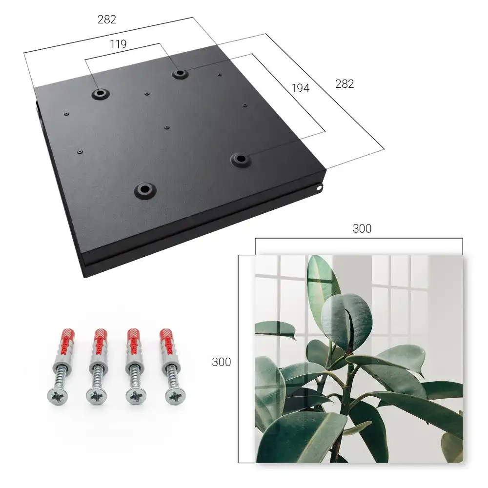 Dulapior pentru chei cu model cu frunze verzi de ficus pe fundal deschis
