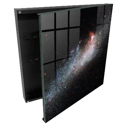 Cutie pentru chei cu design de stele în spațiu