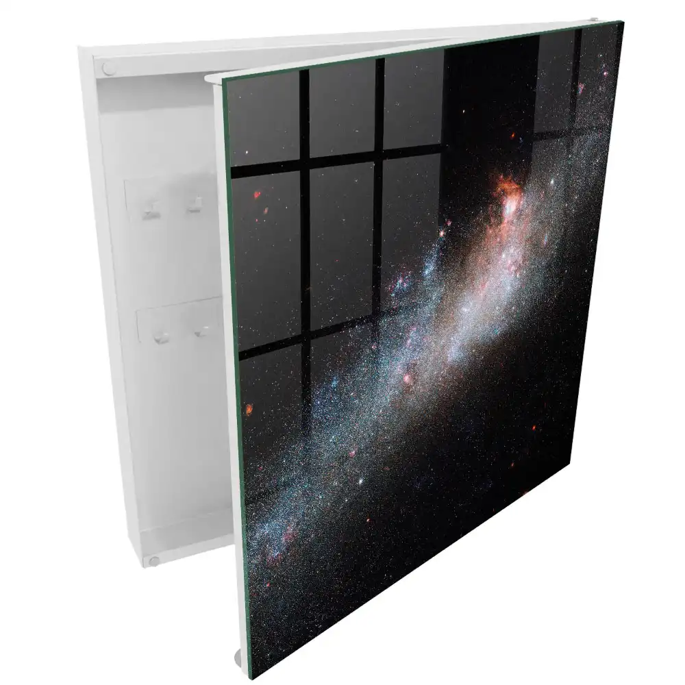 Cutie pentru chei cu design de stele în spațiu