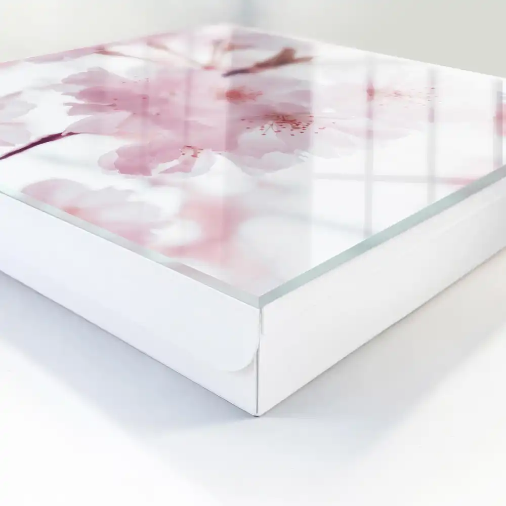 Dulapior pentru chei cu model decorativ de flori roz