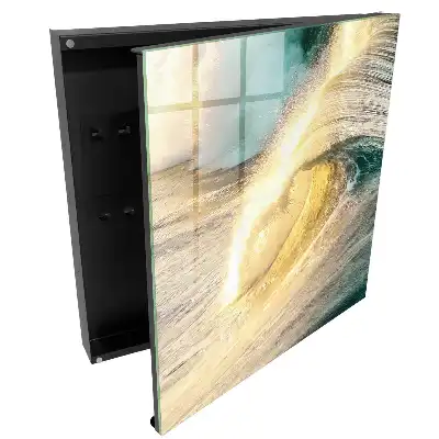 Dulapior pentru chei cu design valuri oceanice la soare