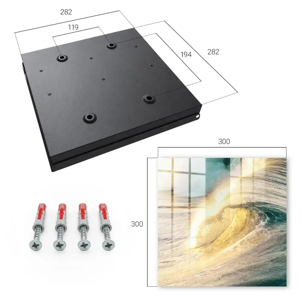 Dulapior pentru chei cu design valuri oceanice la soare