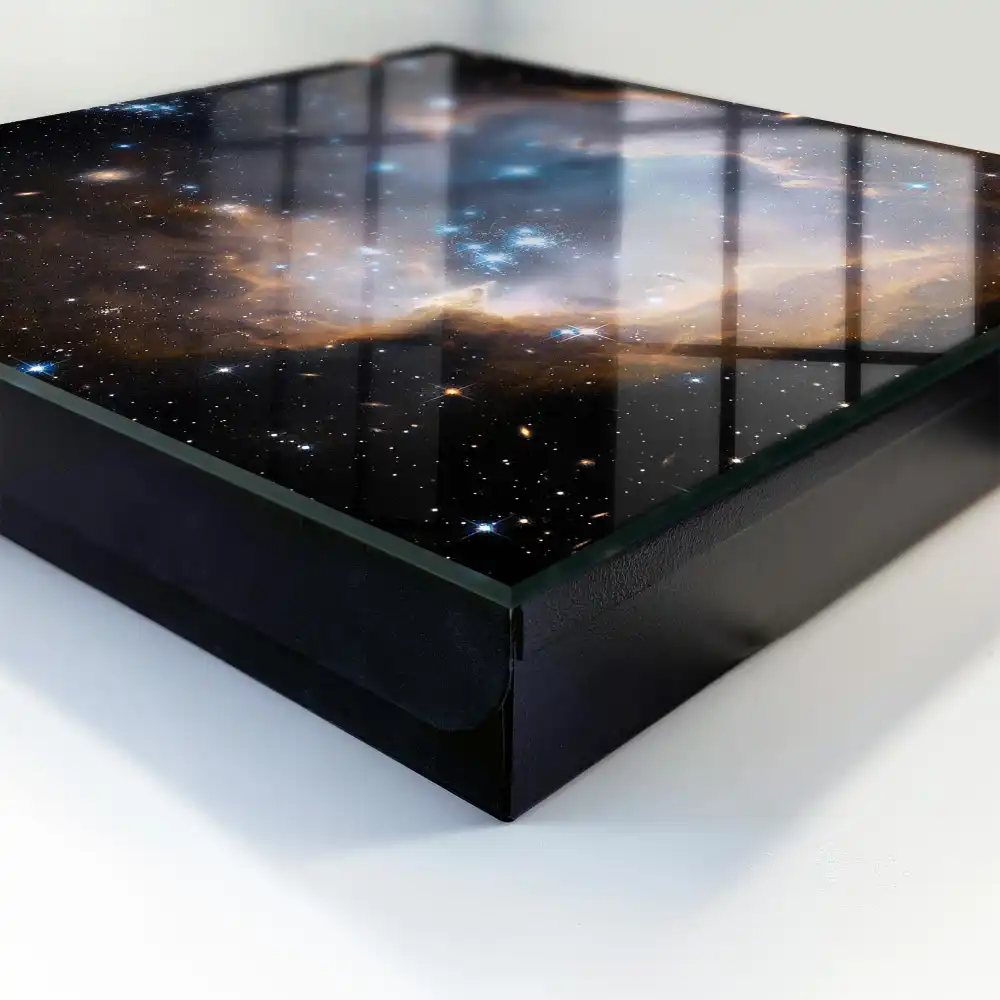 Casetă pentru chei cu design spațiu cosmic și stele