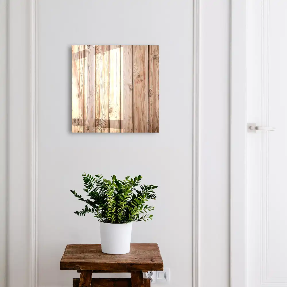 Casetă pentru chei din lemn natural cu textură decorativă