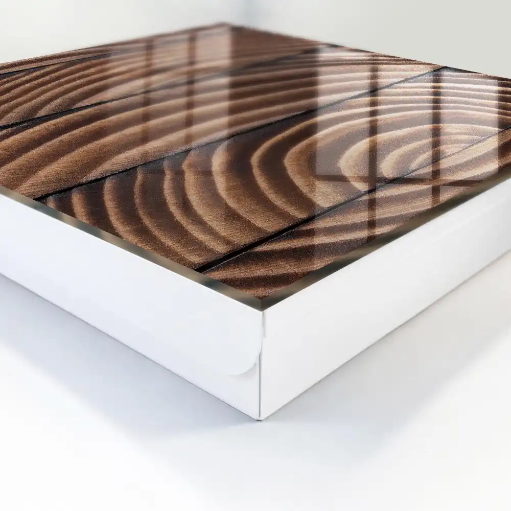 Casetă pentru chei cu design natural din lemn în nuanțe calde