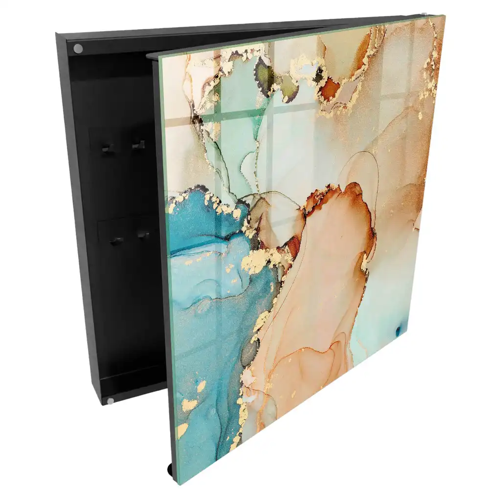 Cutie pentru chei de perete cu design elegant și linii fluide