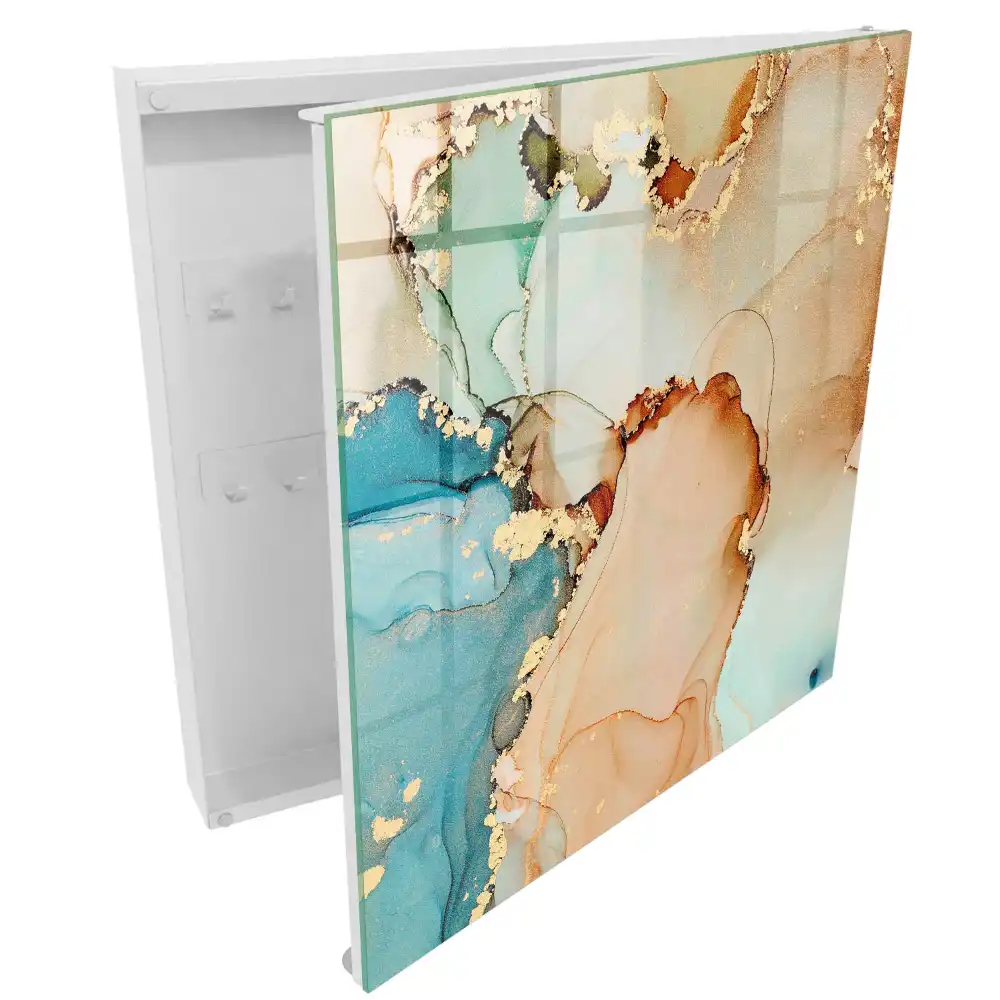 Cutie pentru chei de perete cu design elegant și linii fluide