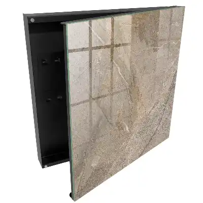 Dulapior pentru chei cu design elegant și textură naturală