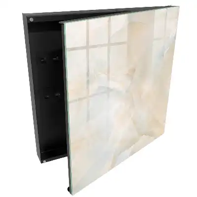 Casetă pentru chei cu design delicat în nuanțe de crem