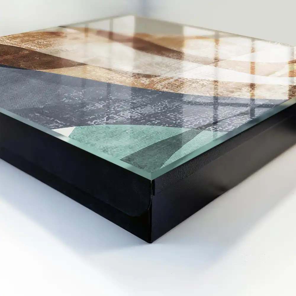 Dulapior pentru chei cu design abstract și tonuri subtile