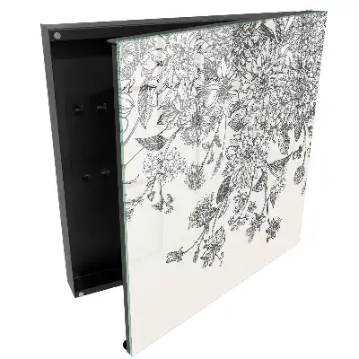 Dulapior pentru chei cu model floral elegant