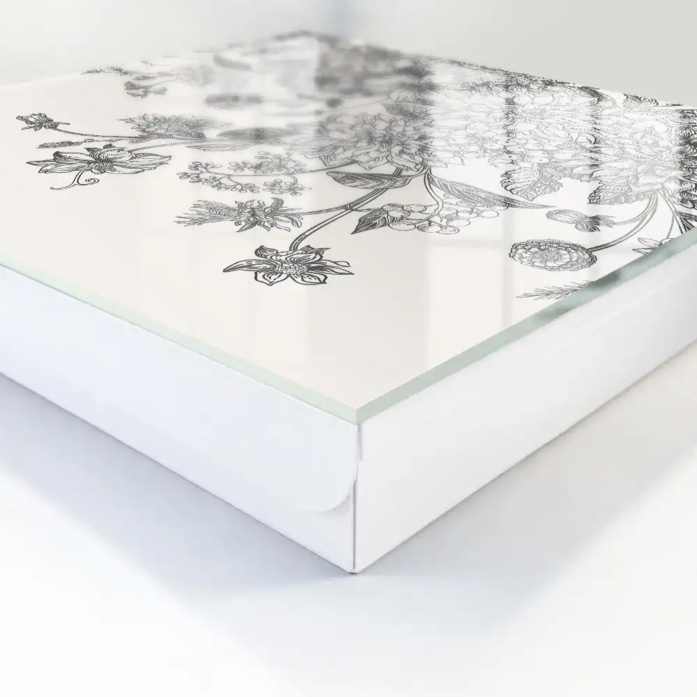Dulapior pentru chei cu model floral elegant
