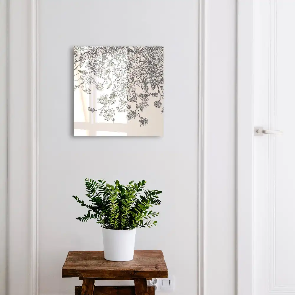 Dulapior pentru chei cu model floral elegant