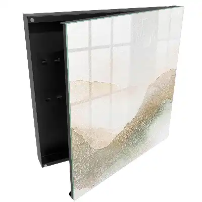 Casetă pentru chei cu design de paletă și texturi variate pentru o atmosferă liniștitoare