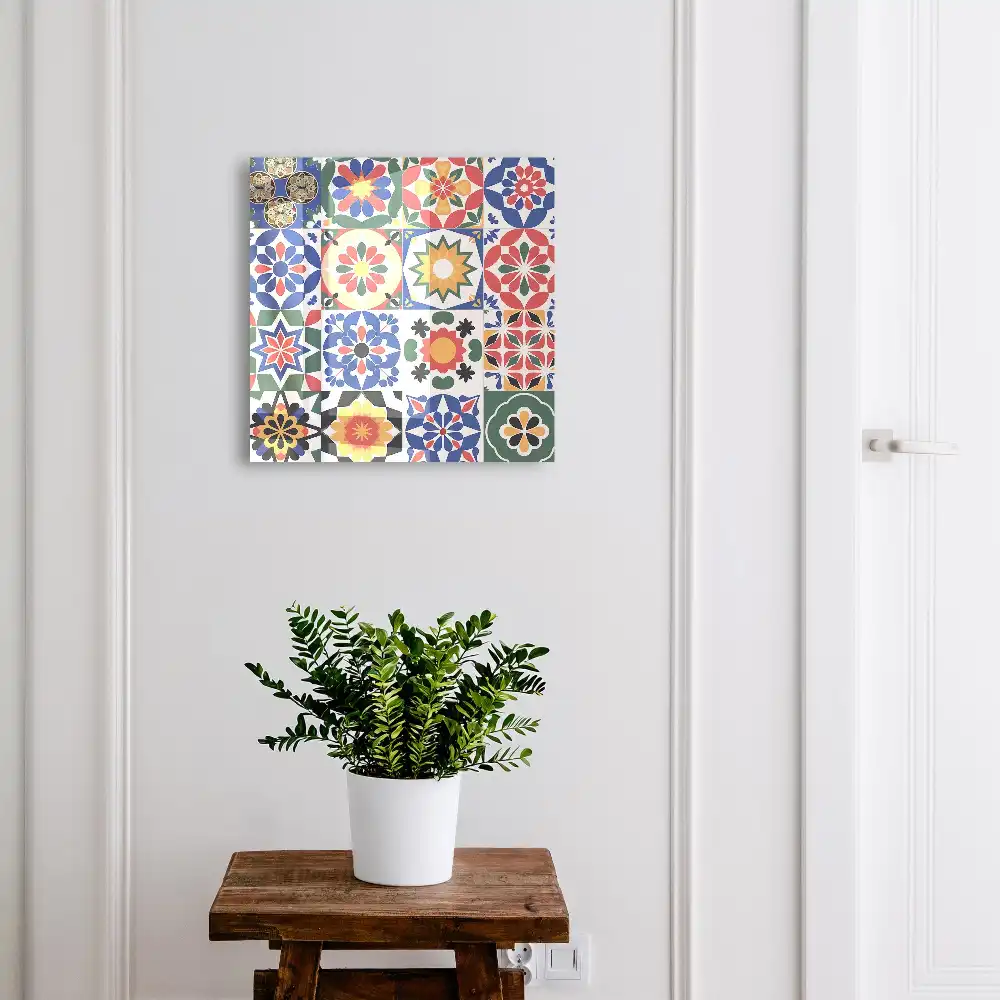 Dulapior pentru chei cu design mozaic floral