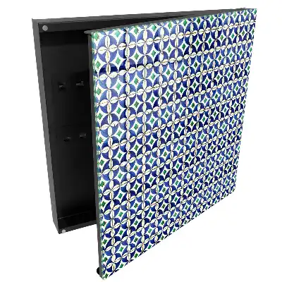 Casetă pentru chei cu design simetric și culori armonioase