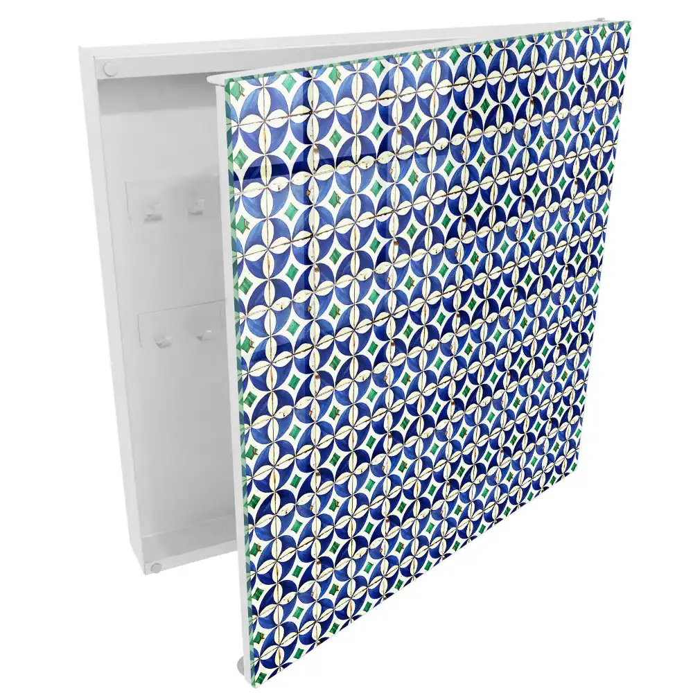 Casetă pentru chei cu design simetric și culori armonioase