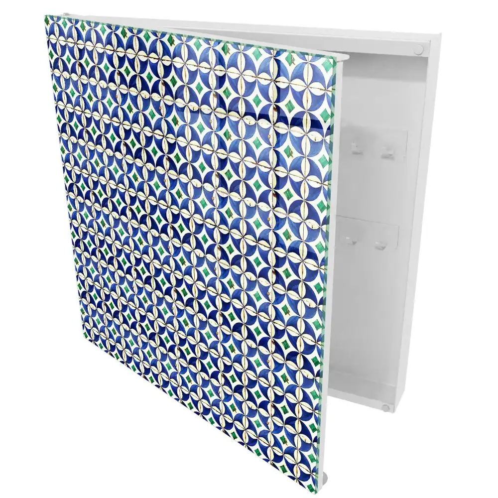 Casetă pentru chei cu design simetric și culori armonioase