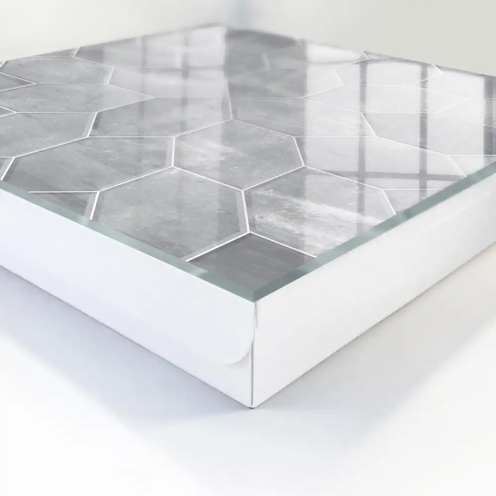 Casetă pentru chei cu model geometric gri
