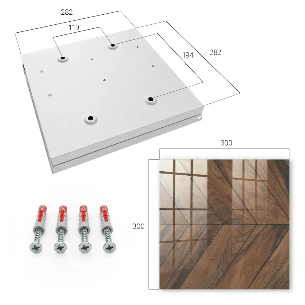 Casetă pentru chei din lemn cu design clasic în formă de spic