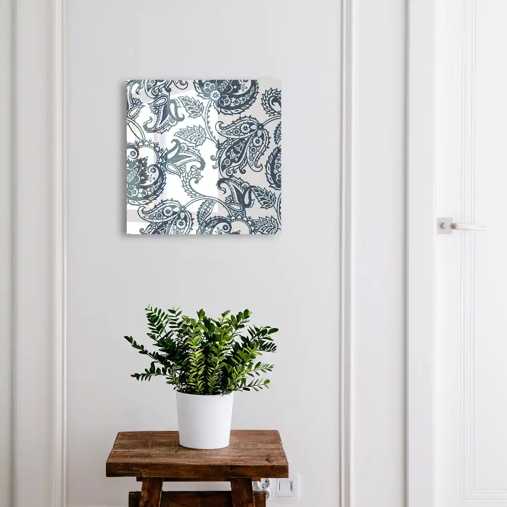 Cutie pentru chei de perete cu model vegetal elegant