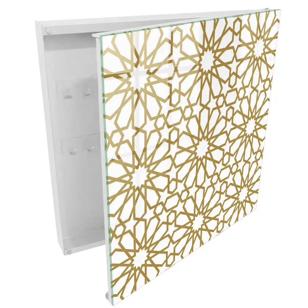 Cui pentru chei de perete cu design geometric clasic