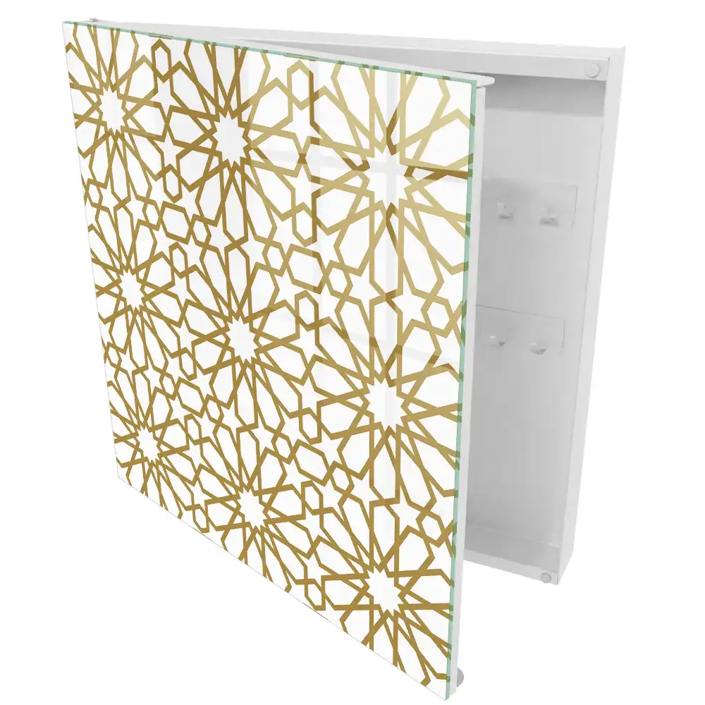 Cui pentru chei de perete cu design geometric clasic