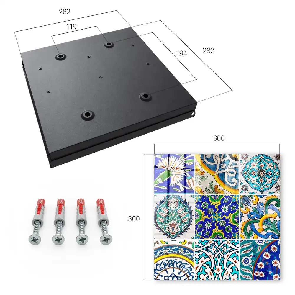 Dulăpior pentru chei cu model mozaic decorativ