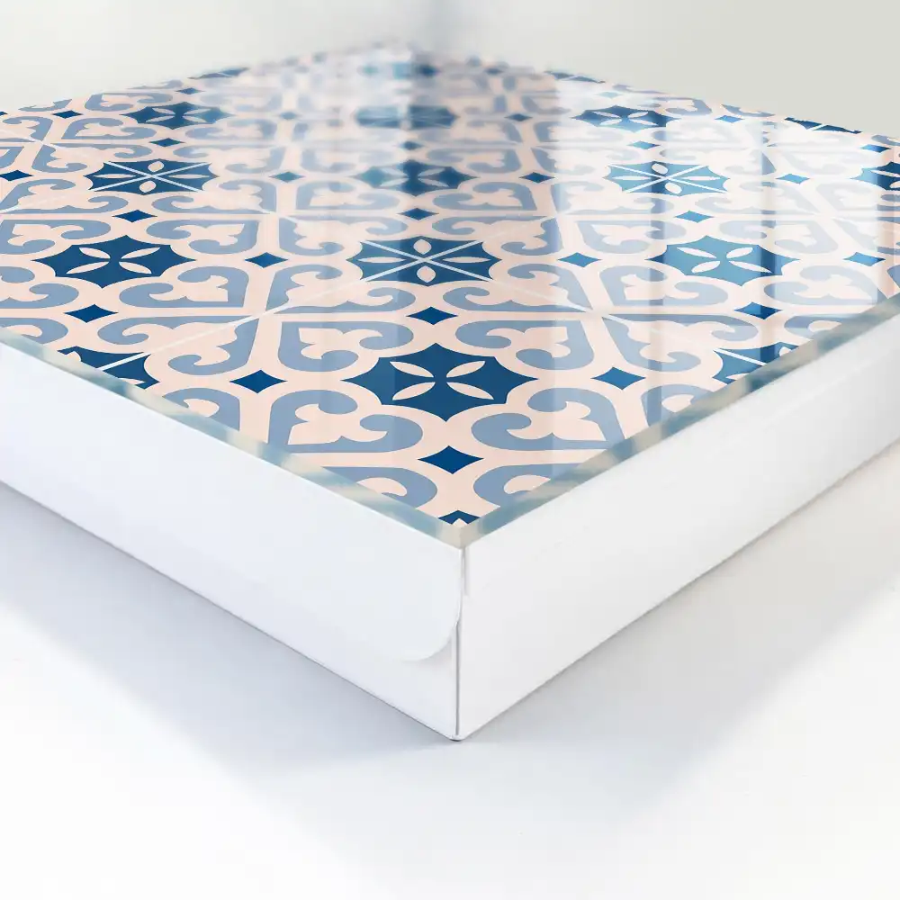 Casetă de chei cu model geometric și design vintage
