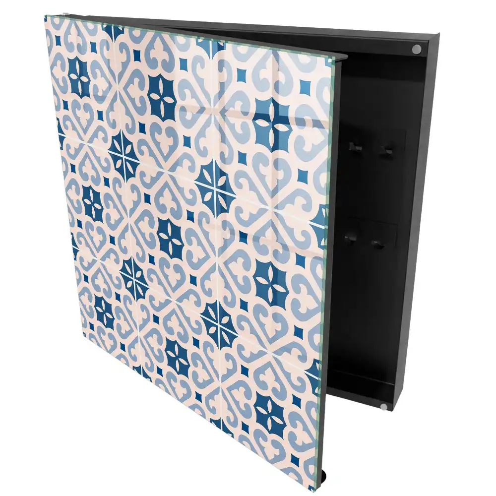 Casetă de chei cu model geometric și design vintage